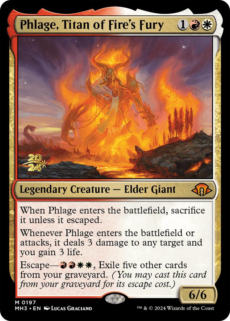 Phlage, Titan of Fire's Fury [Modern Horizons 3 Prerelease Promos] | Game Master's Emporium (The New GME)