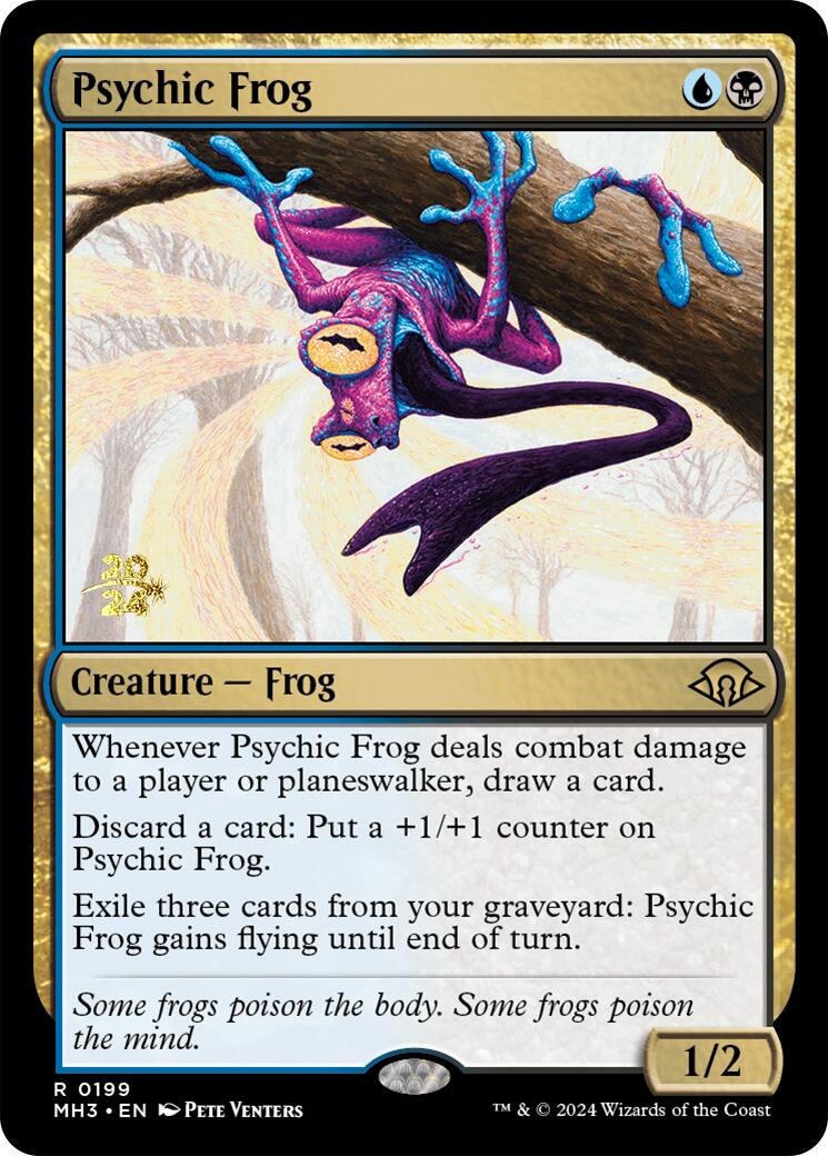 Psychic Frog [Modern Horizons 3 Prerelease Promos] | Game Master's Emporium (The New GME)