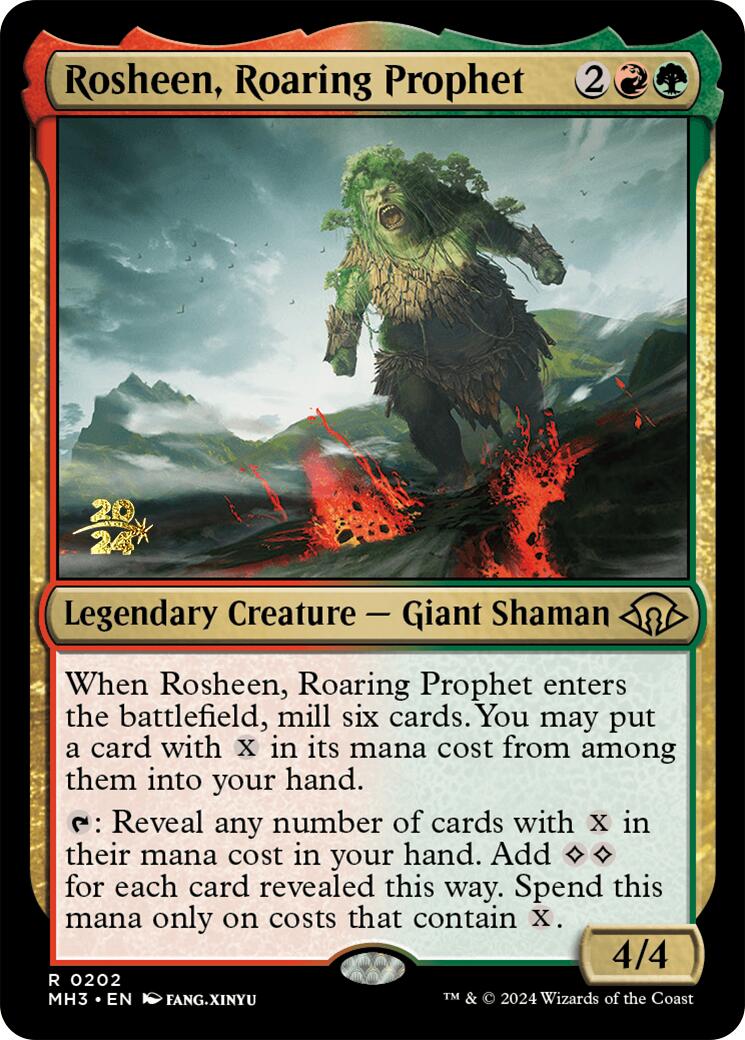 Rosheen, Roaring Prophet [Modern Horizons 3 Prerelease Promos] | Game Master's Emporium (The New GME)