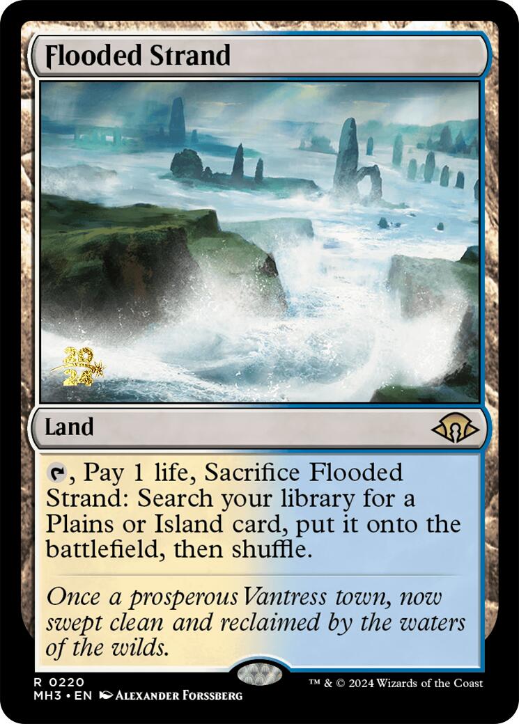 Flooded Strand [Modern Horizons 3 Prerelease Promos] | Game Master's Emporium (The New GME)