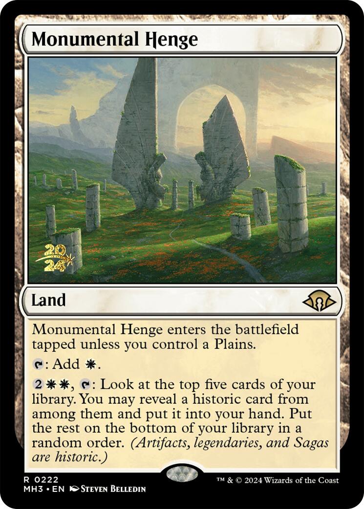 Monumental Henge [Modern Horizons 3 Prerelease Promos] | Game Master's Emporium (The New GME)