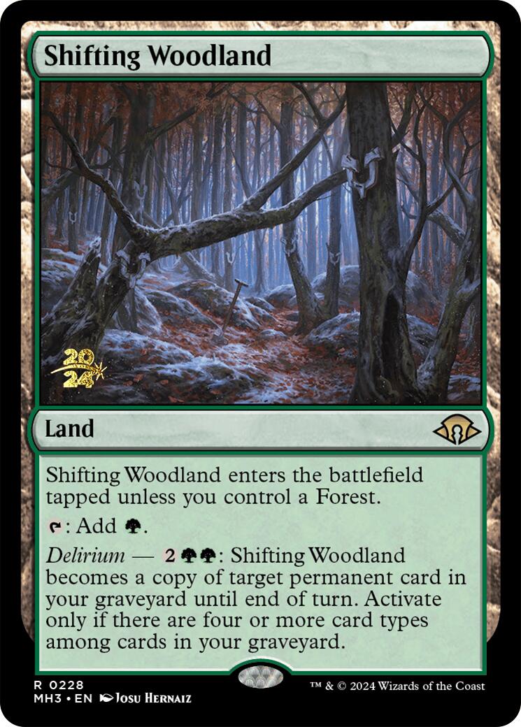 Shifting Woodland [Modern Horizons 3 Prerelease Promos] | Game Master's Emporium (The New GME)