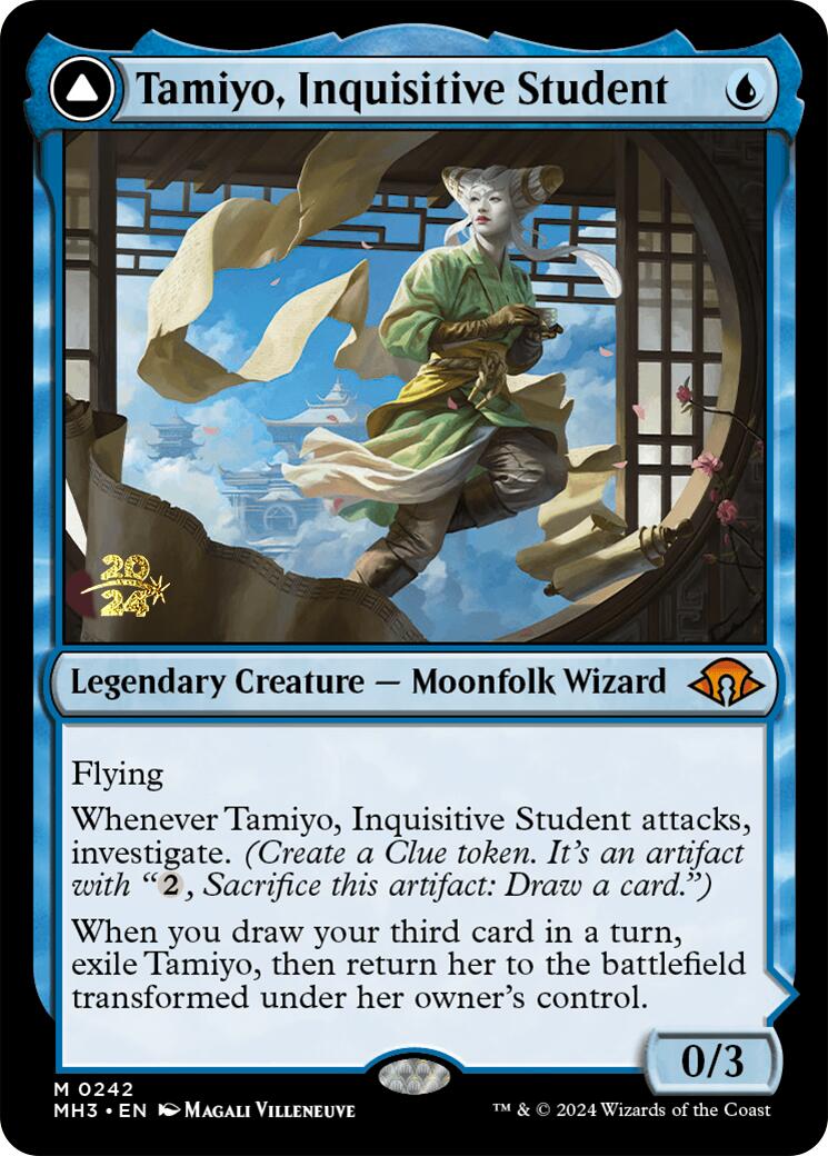 Tamiyo, Inquisitive Student [Modern Horizons 3 Prerelease Promos] | Game Master's Emporium (The New GME)