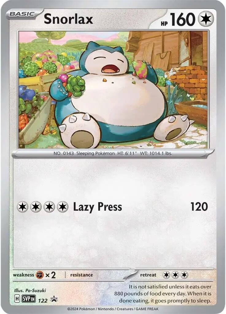 Snorlax (122) [Scarlet & Violet: Black Star Promos] | Game Master's Emporium (The New GME)