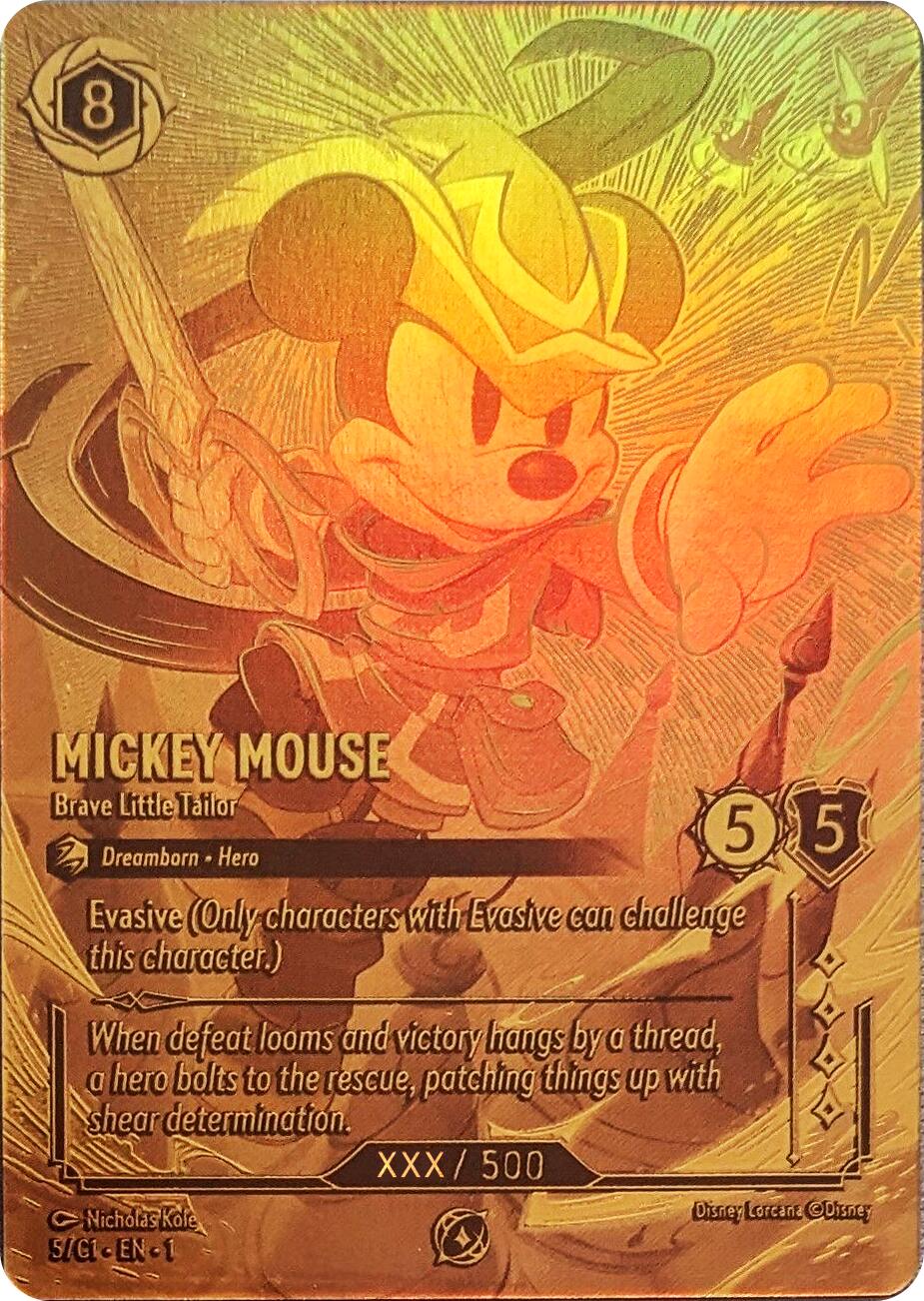 Mickey Mouse - Brave Little Tailor (Serial Numbered) (5) [Promo Cards] | Game Master's Emporium (The New GME)