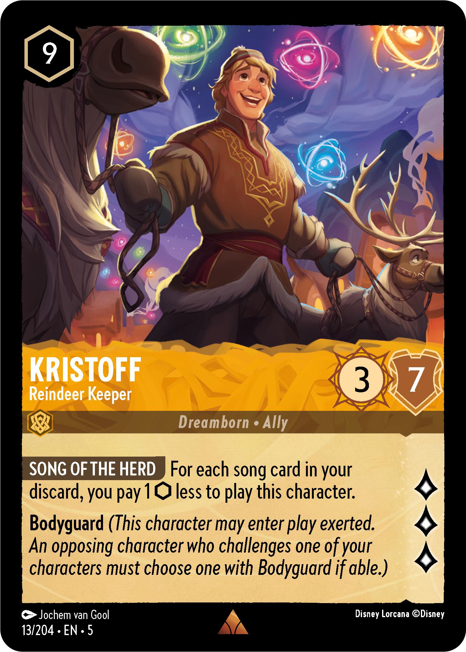 Kristoff - Reindeer Keeper (13/204) [Shimmering Skies] | Game Master's Emporium (The New GME)