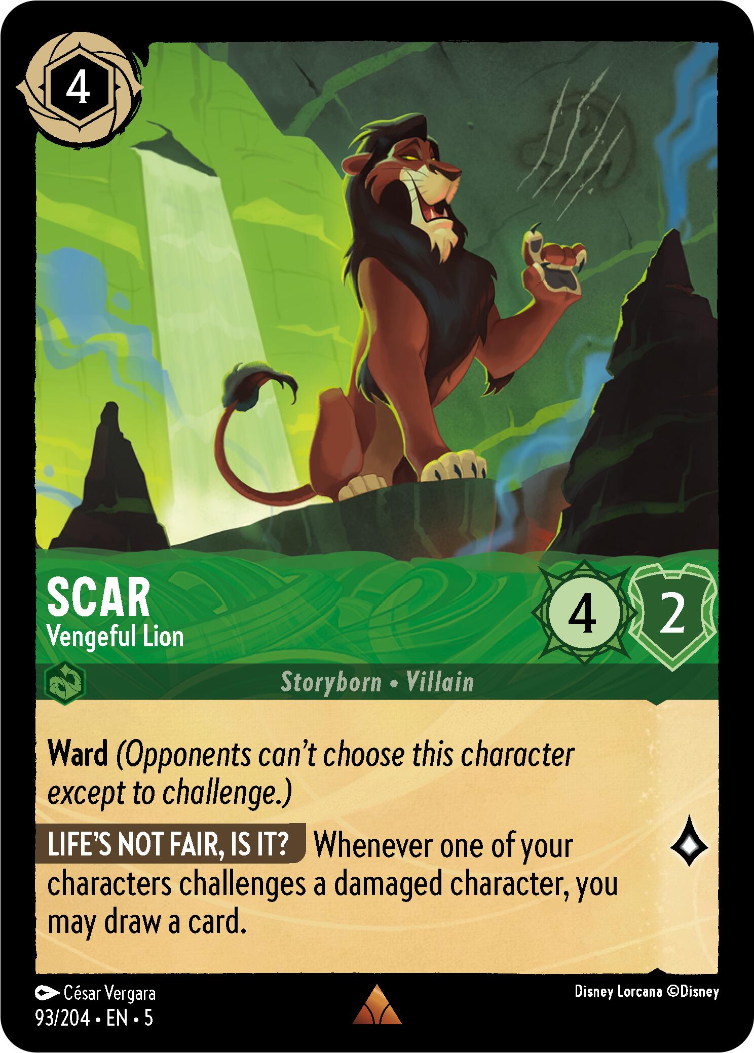 Scar - Vengeful Lion (93/204) [Shimmering Skies] | Game Master's Emporium (The New GME)