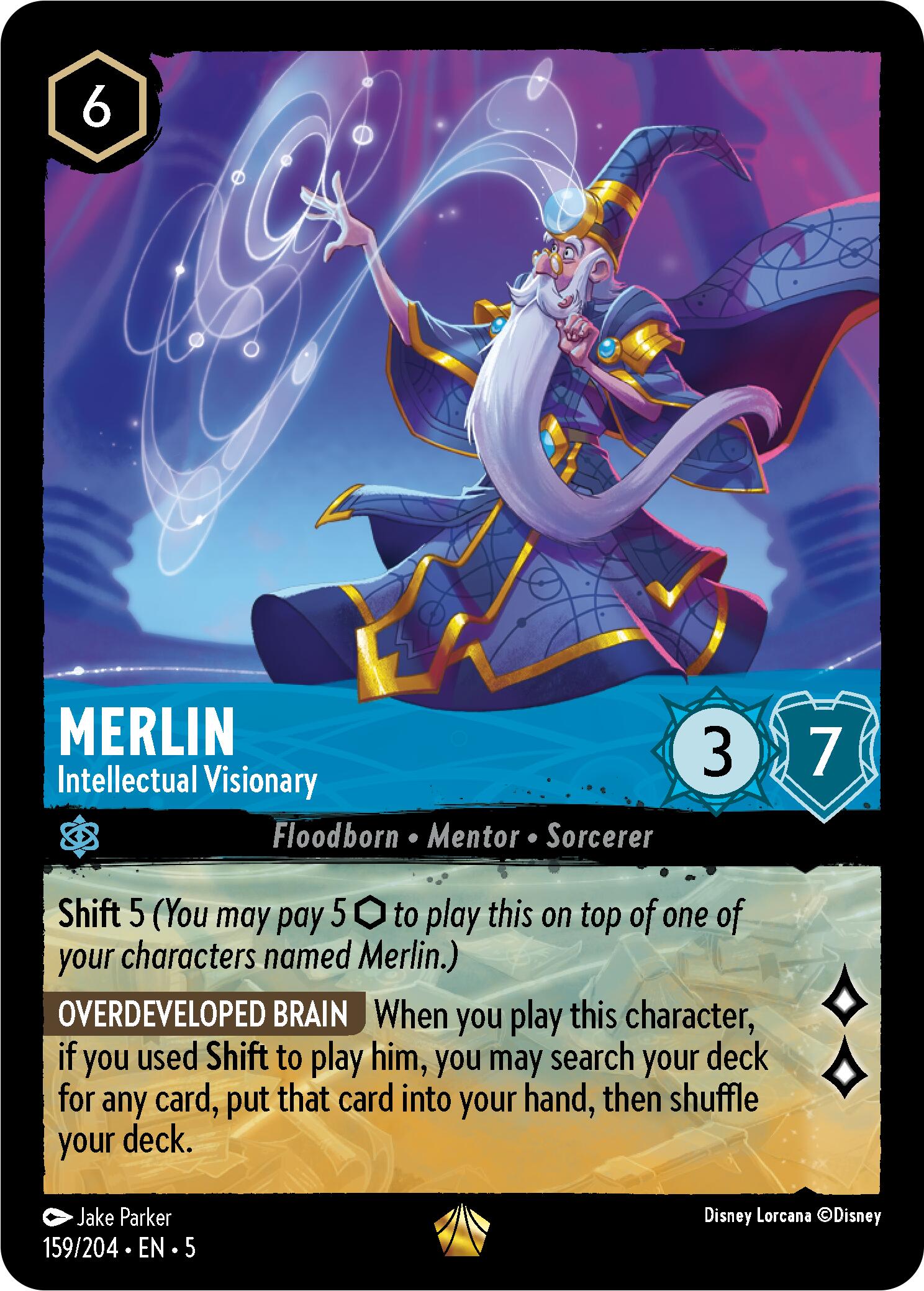 Merlin - Intellectual Visionary (159/204) [Shimmering Skies] | Game Master's Emporium (The New GME)
