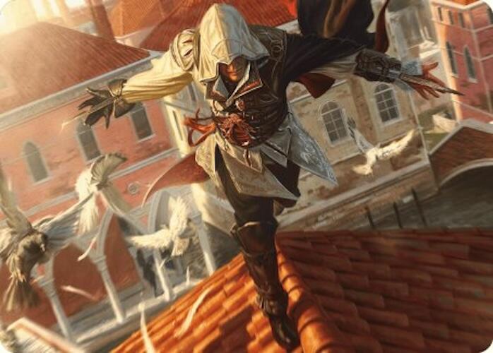 Ezio, Blade of Vengeance Art Card [Assassin's Creed Art Series] | Game Master's Emporium (The New GME)