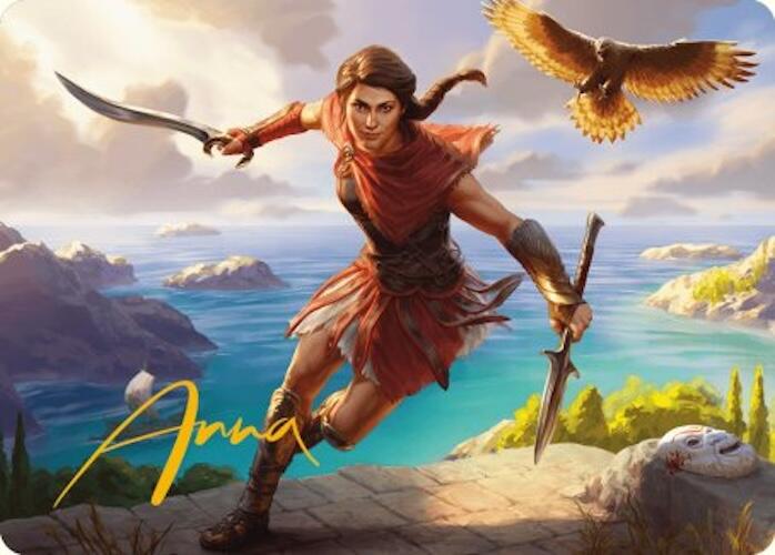 Kassandra, Eagle Bearer Art Card (Gold-Stamped Signature) [Assassin's Creed Art Series] | Game Master's Emporium (The New GME)