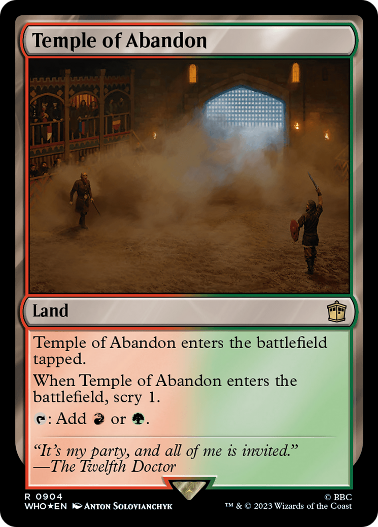 Temple of Abandon (Surge Foil) [Doctor Who] | Game Master's Emporium (The New GME)