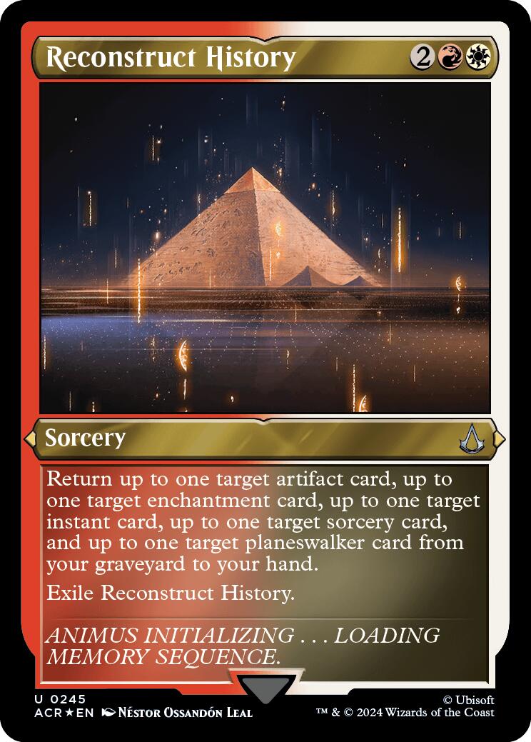 Reconstruct History (Foil Etched) [Assassin's Creed] | Game Master's Emporium (The New GME)