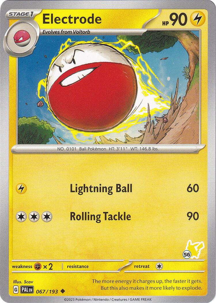 Electrode (067/193) (Pikachu Stamp #56) [Battle Academy 2024] | Game Master's Emporium (The New GME)