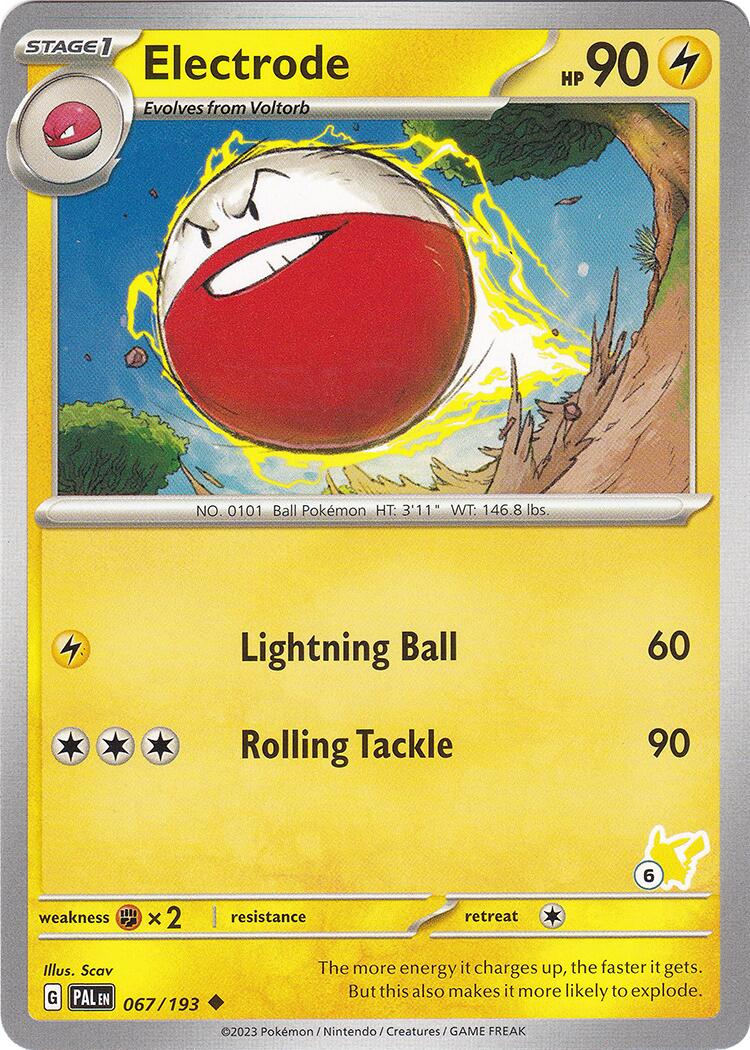 Electrode (067/193) (Pikachu Stamp #6) [Battle Academy 2024] | Game Master's Emporium (The New GME)