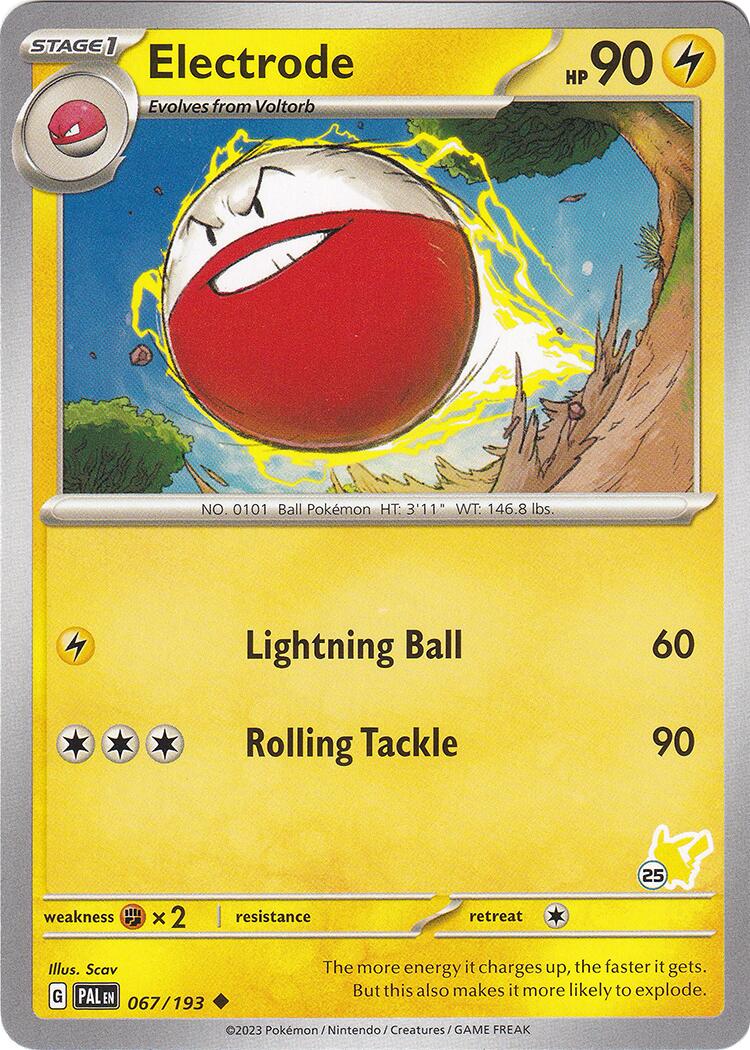 Electrode (067/193) (Pikachu Stamp #25) [Battle Academy 2024] | Game Master's Emporium (The New GME)