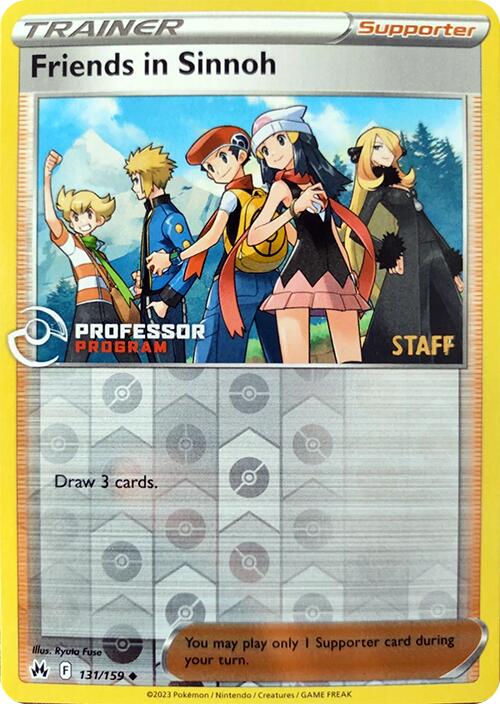 Friends in Sinnoh (131/159) (2023 Staff) [Professor Program Promos] | Game Master's Emporium (The New GME)