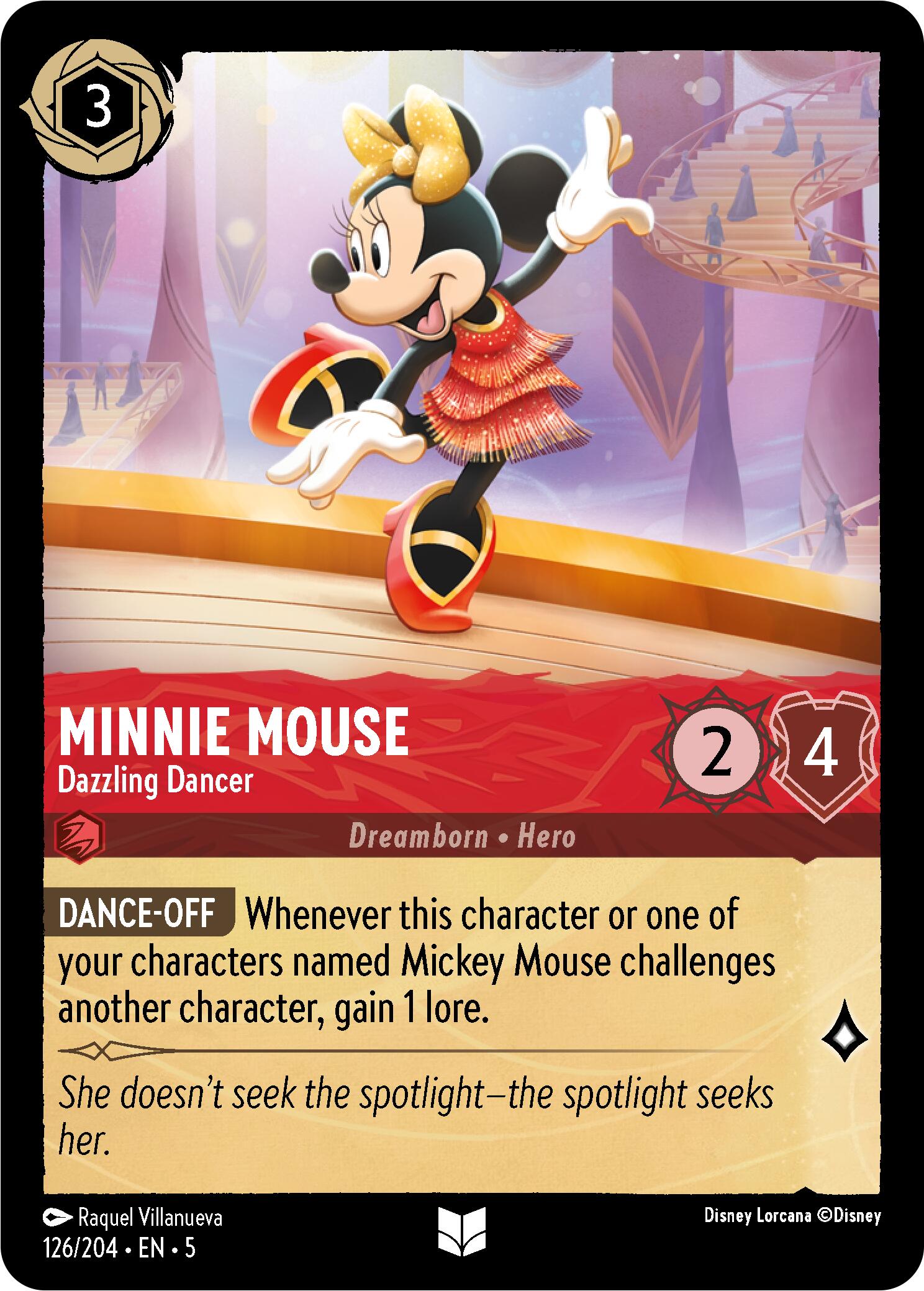 Minnie Mouse - Dazzling Dancer (126/204) [Shimmering Skies] | Game Master's Emporium (The New GME)