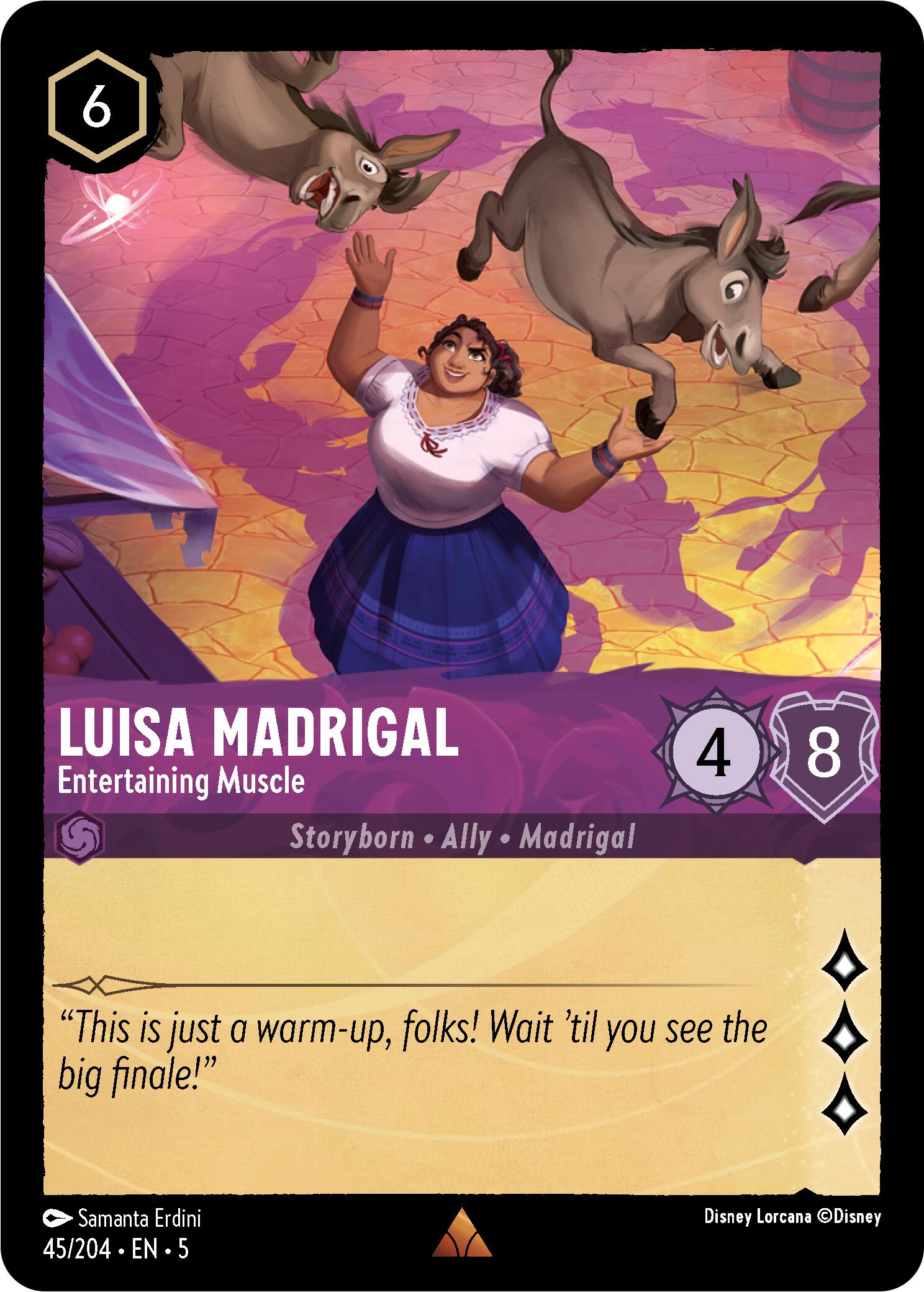 Luisa Madrigal - Entertaining Muscle (45/204) [Shimmering Skies] | Game Master's Emporium (The New GME)