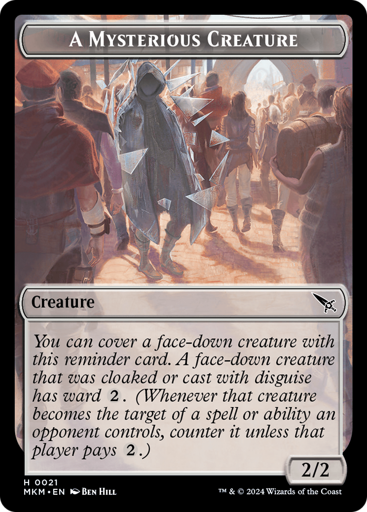Ooze // A Mysterious Creature Double-Sided Token [Murders at Karlov Manor Tokens] | Game Master's Emporium (The New GME)