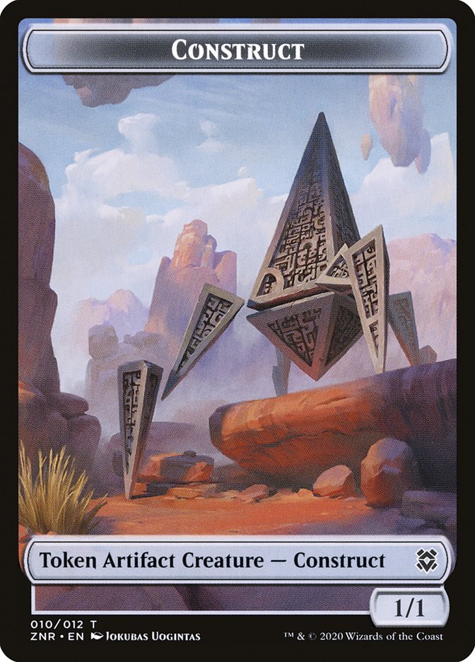 Cat // Construct Double-Sided Token [Zendikar Rising Tokens] | Game Master's Emporium (The New GME)