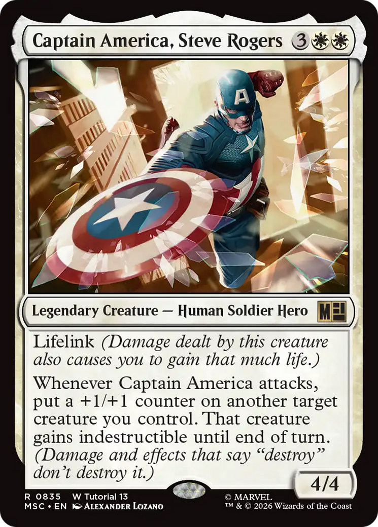 Captain America, Steve Rogers (0835) [Marvel Super Heroes Commander] | Game Master's Emporium (The New GME)