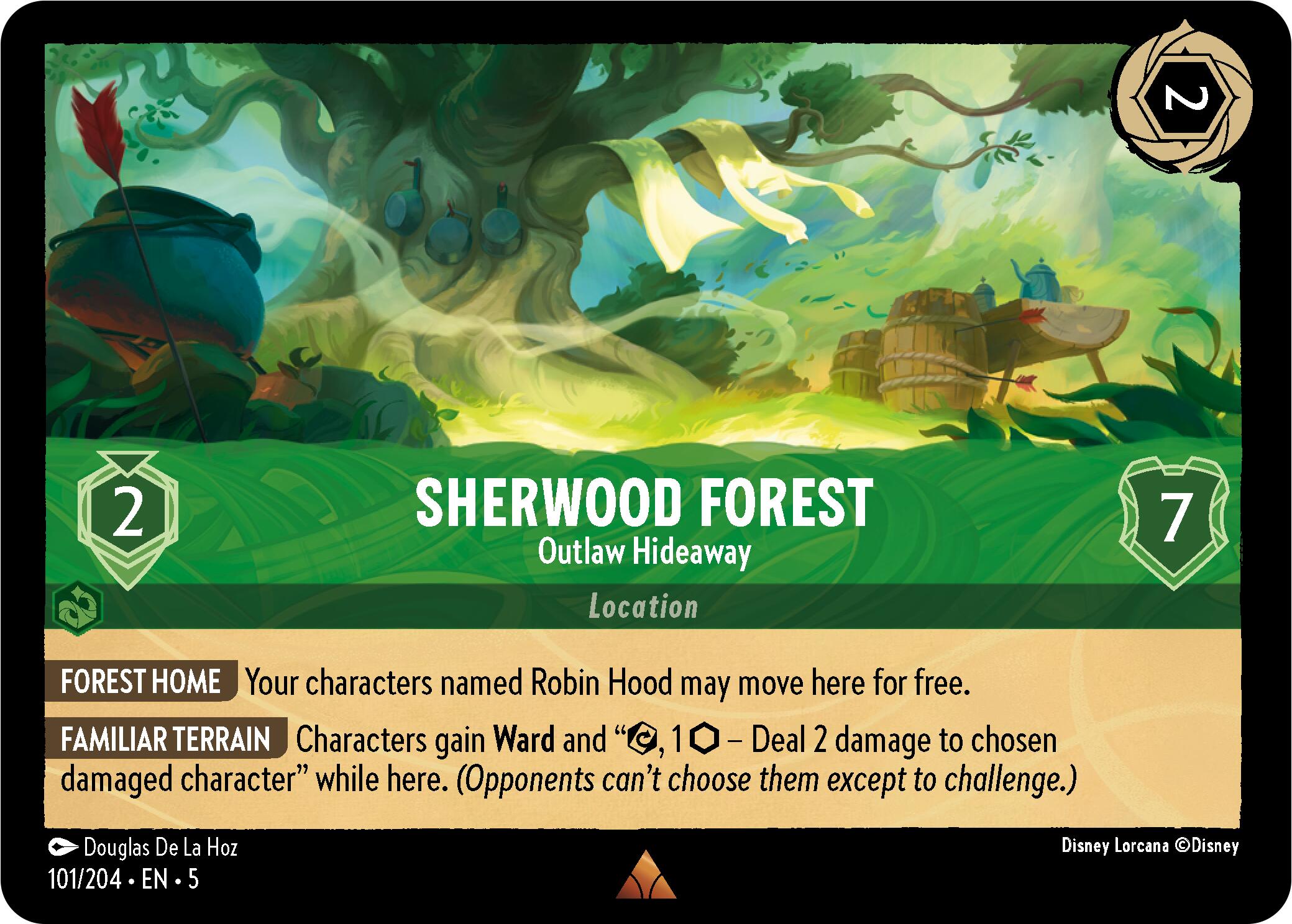Sherwood Forest - Outlaw Hideaway (101/204) [Shimmering Skies] | Game Master's Emporium (The New GME)