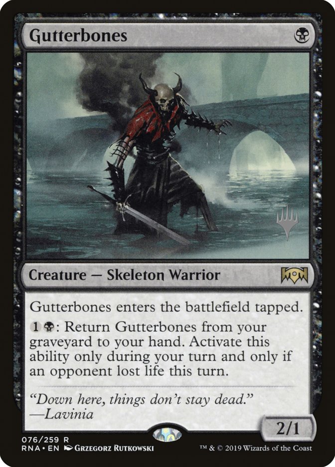 Gutterbones (Promo Pack) [Ravnica Allegiance Promos] | Game Master's Emporium (The New GME)