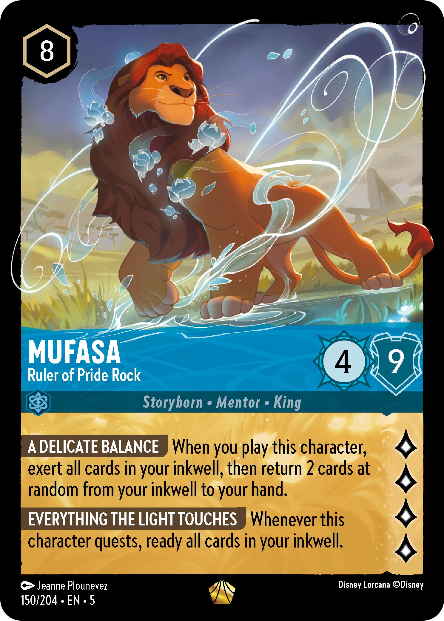 Mufasa - Ruler of Pride Rock (150/204) [Shimmering Skies] | Game Master's Emporium (The New GME)