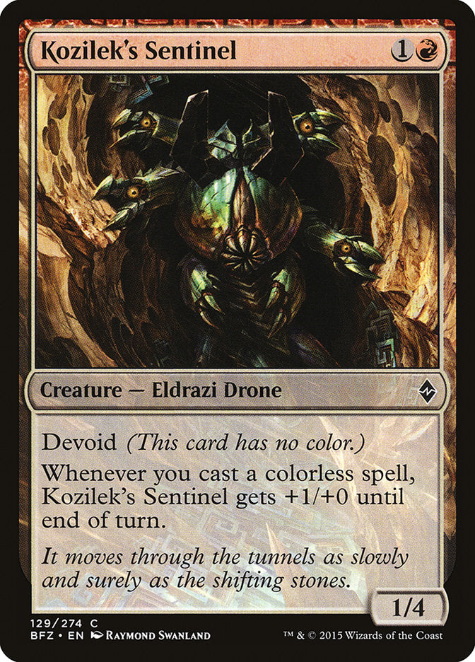 Kozilek's Sentinel [Battle for Zendikar] | Game Master's Emporium (The New GME)