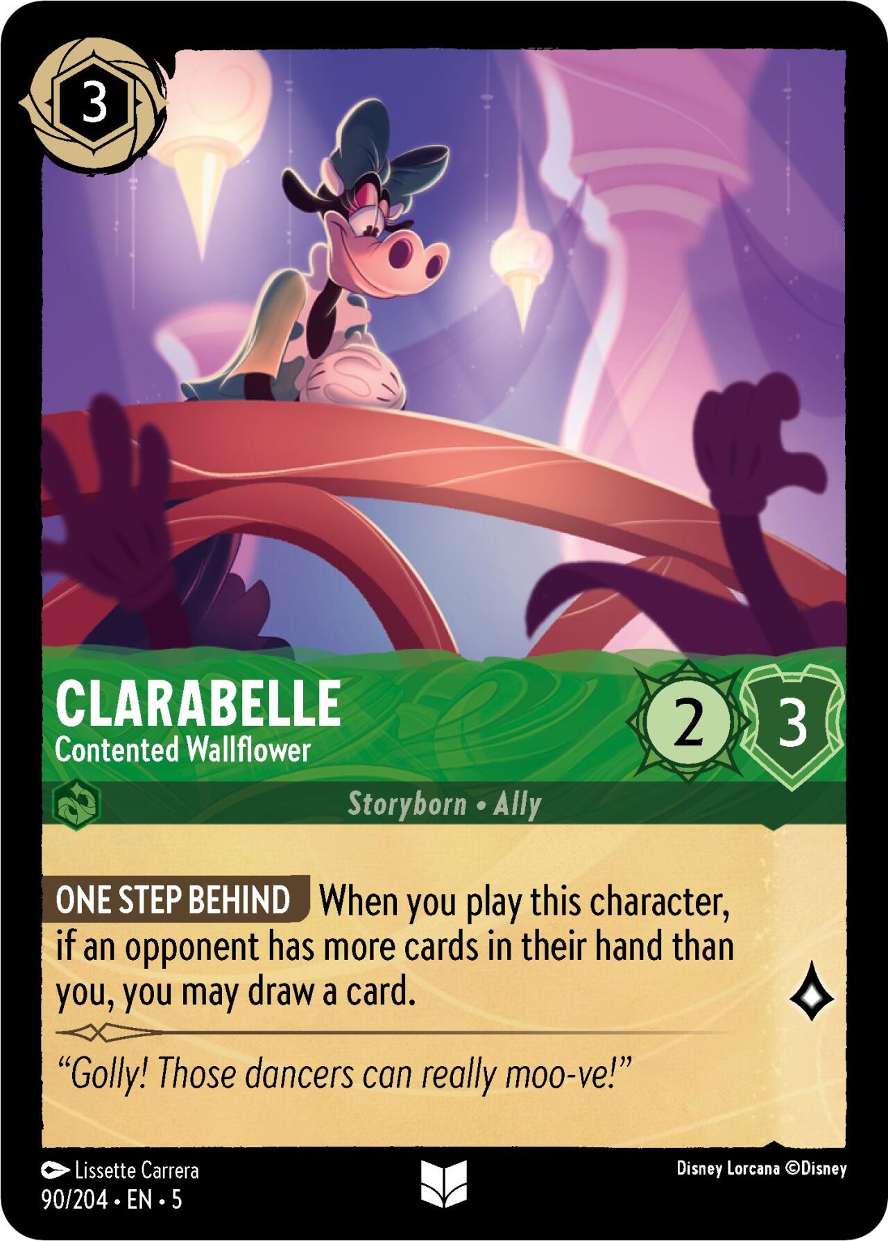 Clarabelle - Contented Wallflower (90/204) [Shimmering Skies] | Game Master's Emporium (The New GME)