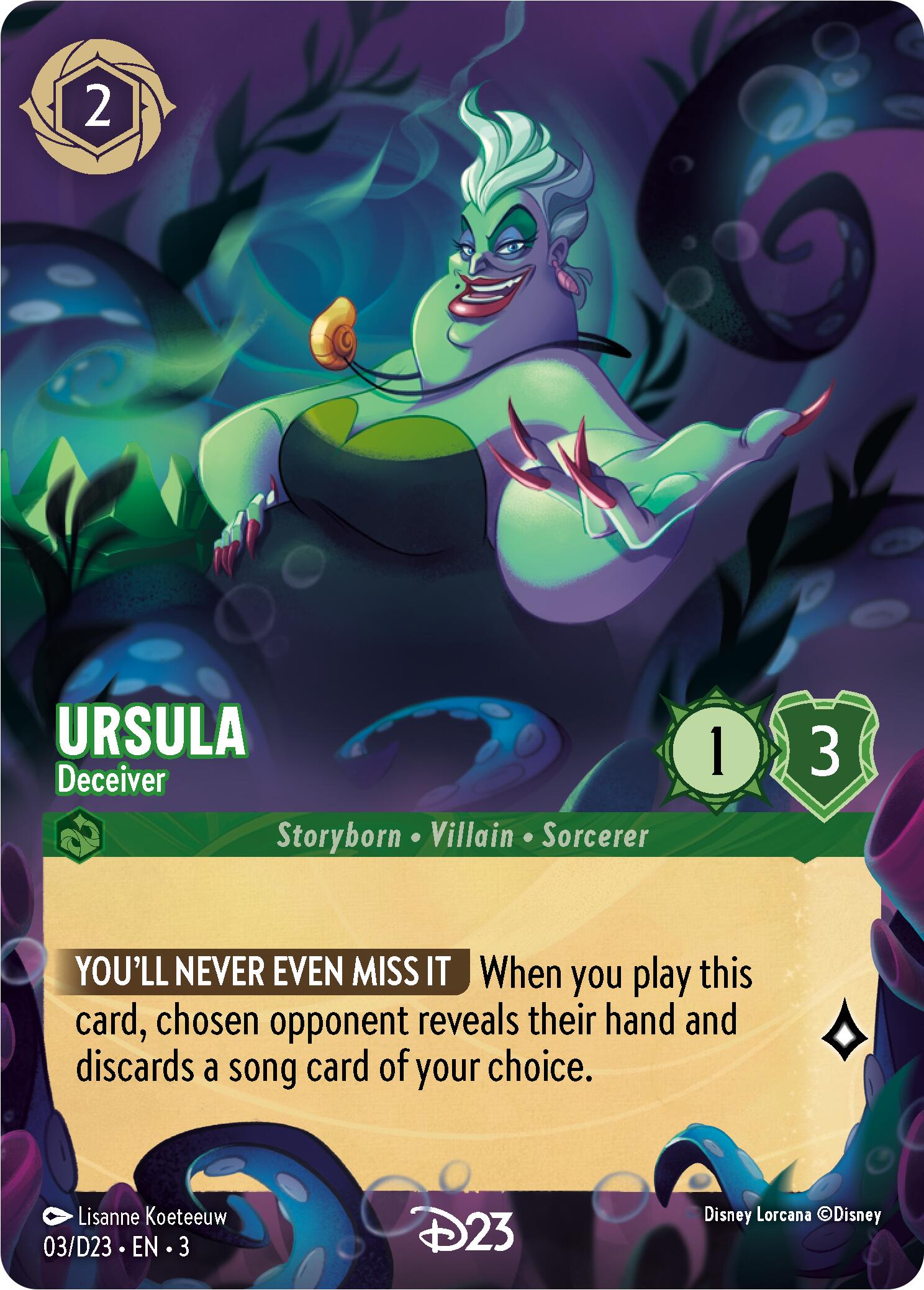 Ursula - Deceiver (3) [D23 Promos] | Game Master's Emporium (The New GME)
