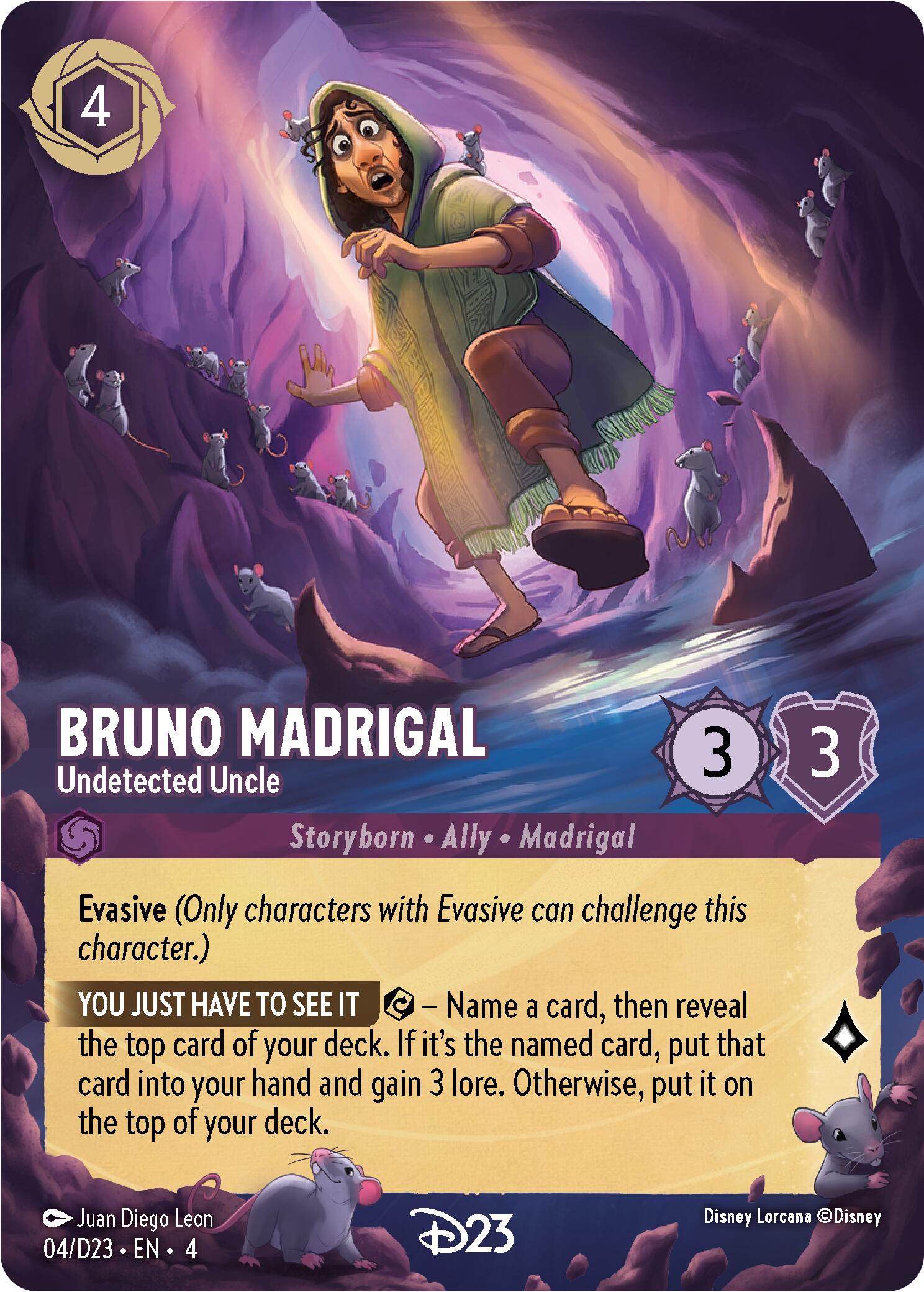 Bruno Madrigal - Undetected Uncle (4) [D23 Promos] | Game Master's Emporium (The New GME)