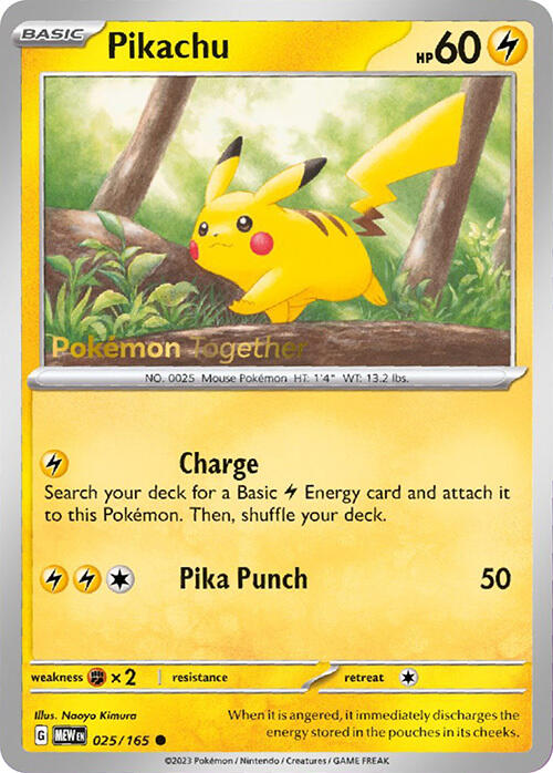 Pikachu (025/165) (PokePost Promo) [Scarlet & Violet 151] | Game Master's Emporium (The New GME)