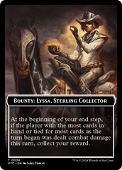 Bounty: Lyssa, Sterling Collector // Bounty Rules Double-Sided Token [Outlaws of Thunder Junction Commander Tokens] | Game Master's Emporium (The New GME)