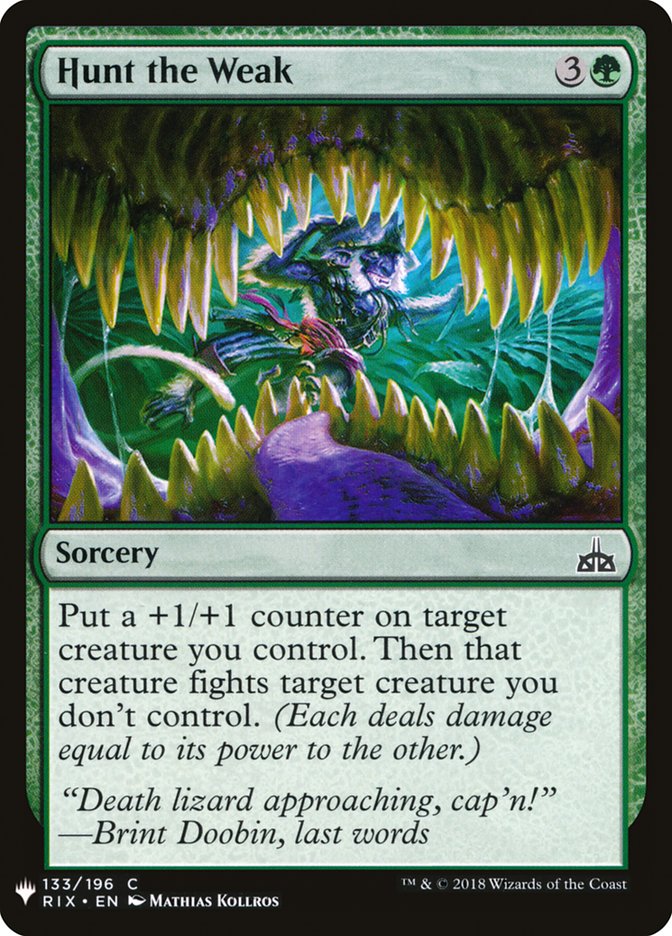 Hunt the Weak [Mystery Booster] | Game Master's Emporium (The New GME)