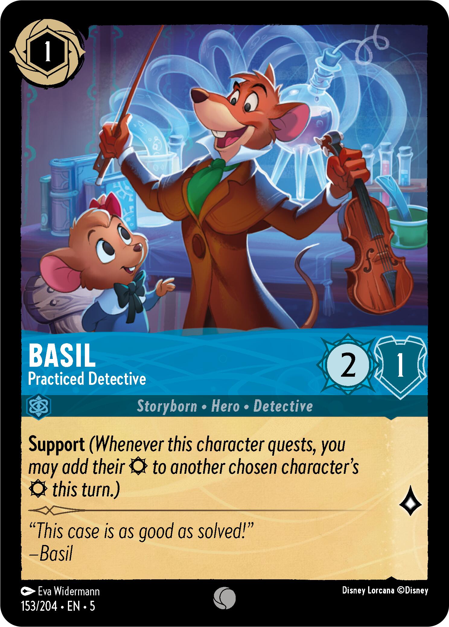 Basil - Practiced Detective (153/204) [Shimmering Skies] | Game Master's Emporium (The New GME)