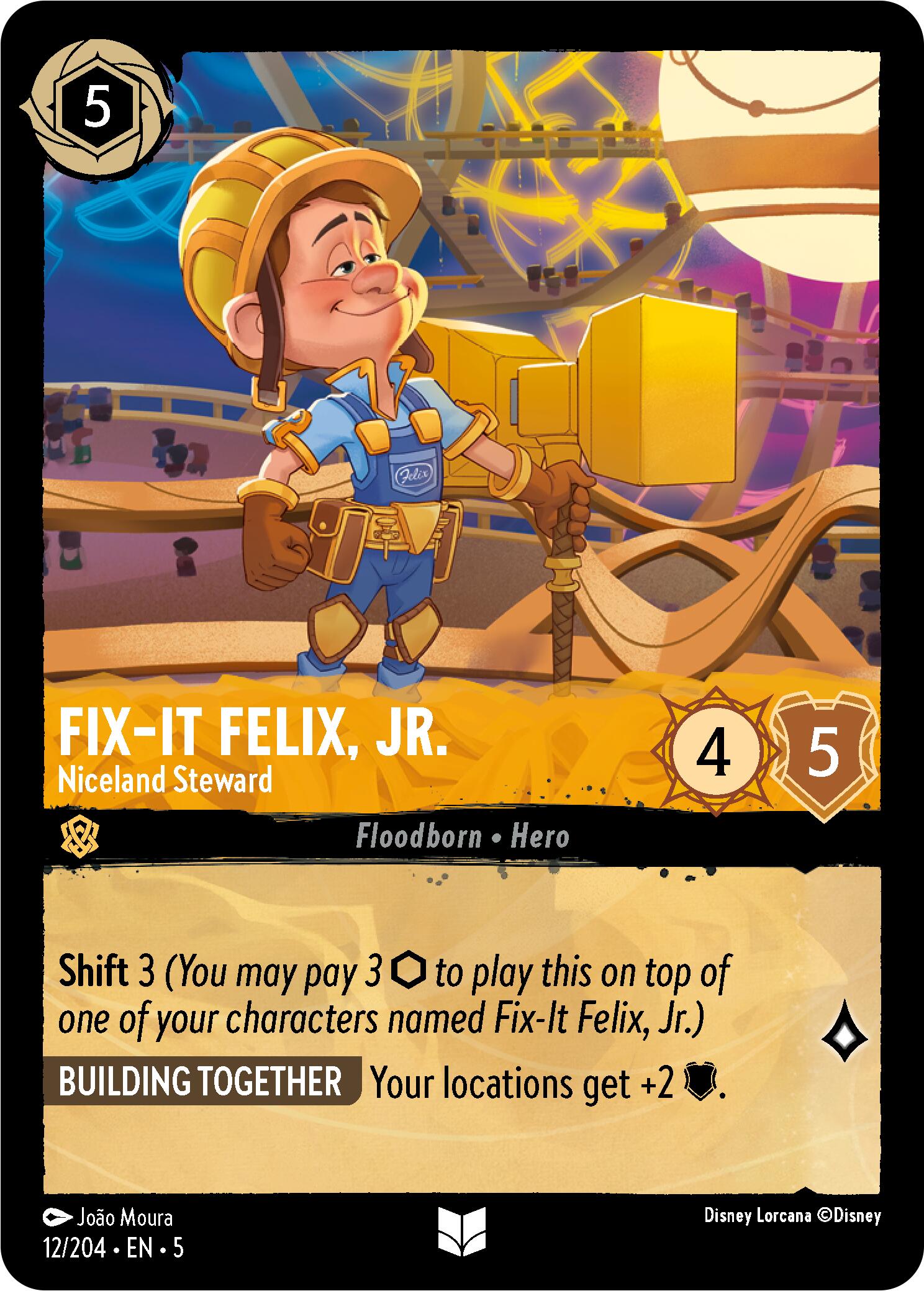 Fix-It Felix, Jr. - Niceland Steward (12/204) [Shimmering Skies] | Game Master's Emporium (The New GME)