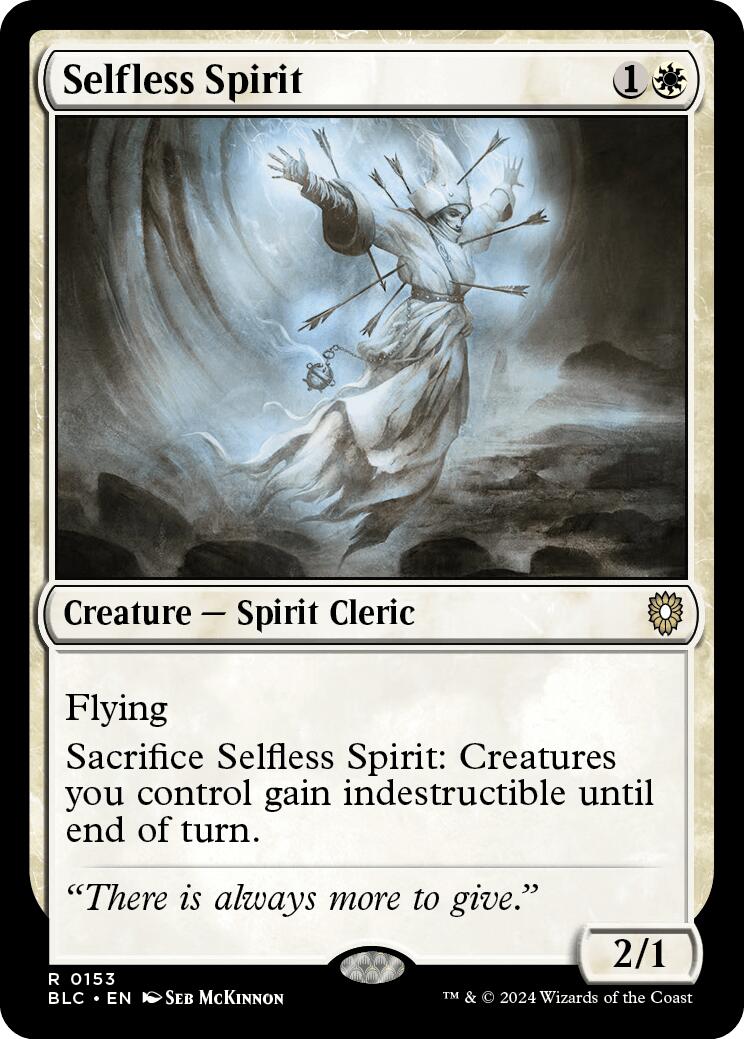 Selfless Spirit [Bloomburrow Commander] | Game Master's Emporium (The New GME)