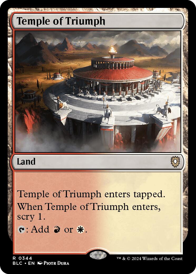 Temple of Triumph [Bloomburrow Commander] | Game Master's Emporium (The New GME)