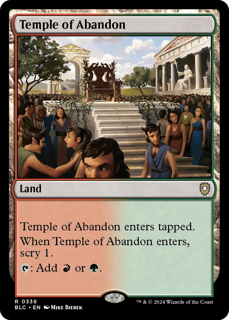 Temple of Abandon [Bloomburrow Commander] | Game Master's Emporium (The New GME)