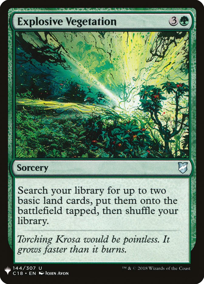 Explosive Vegetation [Mystery Booster] | Game Master's Emporium (The New GME)