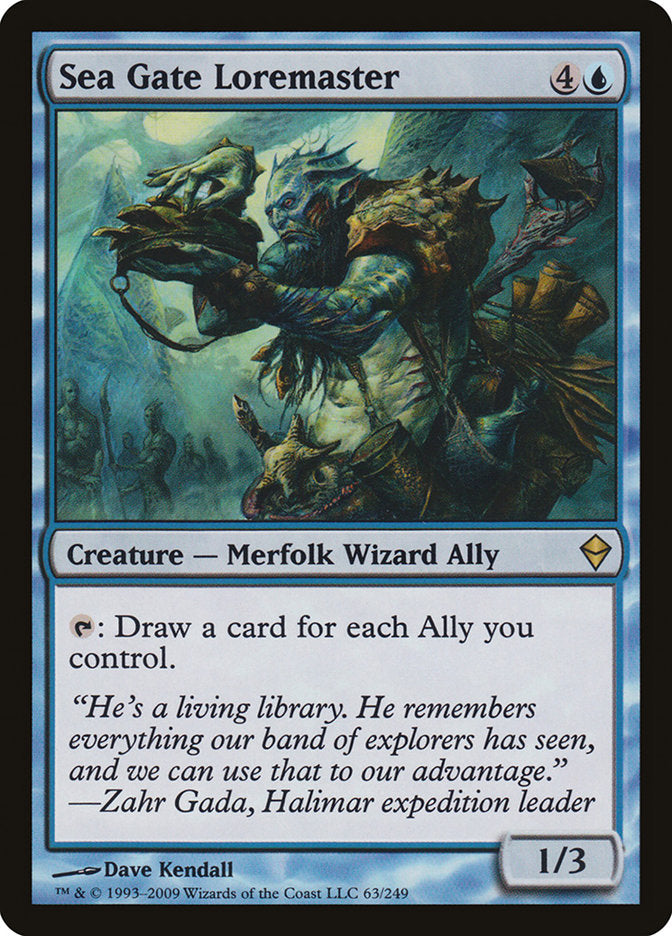 Sea Gate Loremaster [Zendikar] | Game Master's Emporium (The New GME)