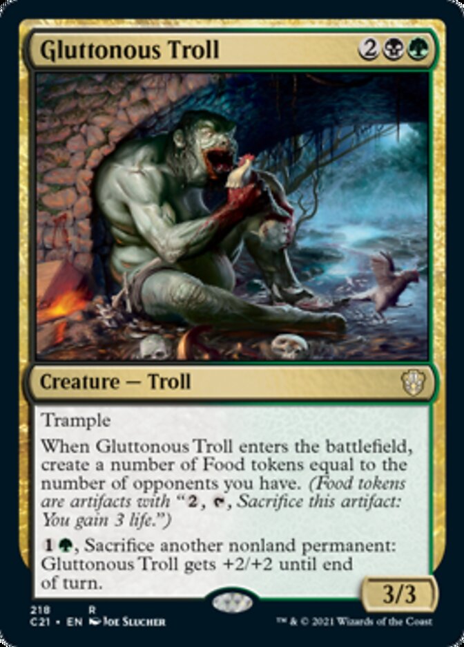 Gluttonous Troll [Commander 2021] | Game Master's Emporium (The New GME)