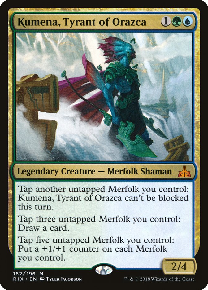 Kumena, Tyrant of Orazca [Rivals of Ixalan] | Game Master's Emporium (The New GME)