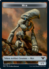 Myr // Spirit (002) Double-Sided Token [Kamigawa: Neon Dynasty Commander Tokens] | Game Master's Emporium (The New GME)