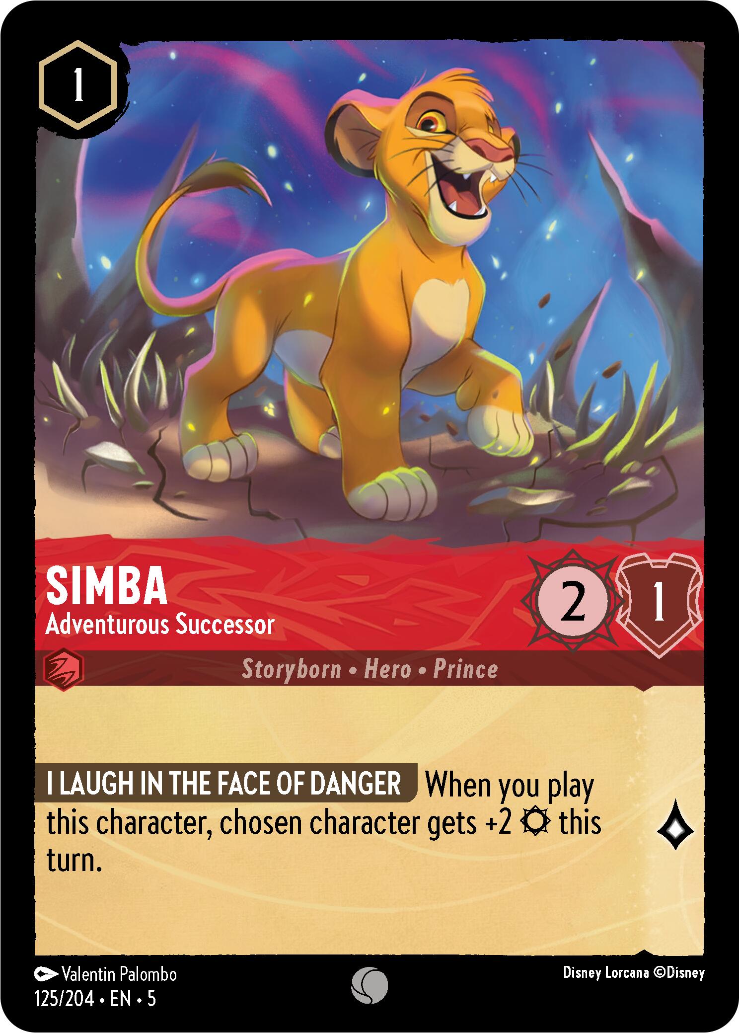 Simba - Adventurous Successor (125/204) [Shimmering Skies] | Game Master's Emporium (The New GME)