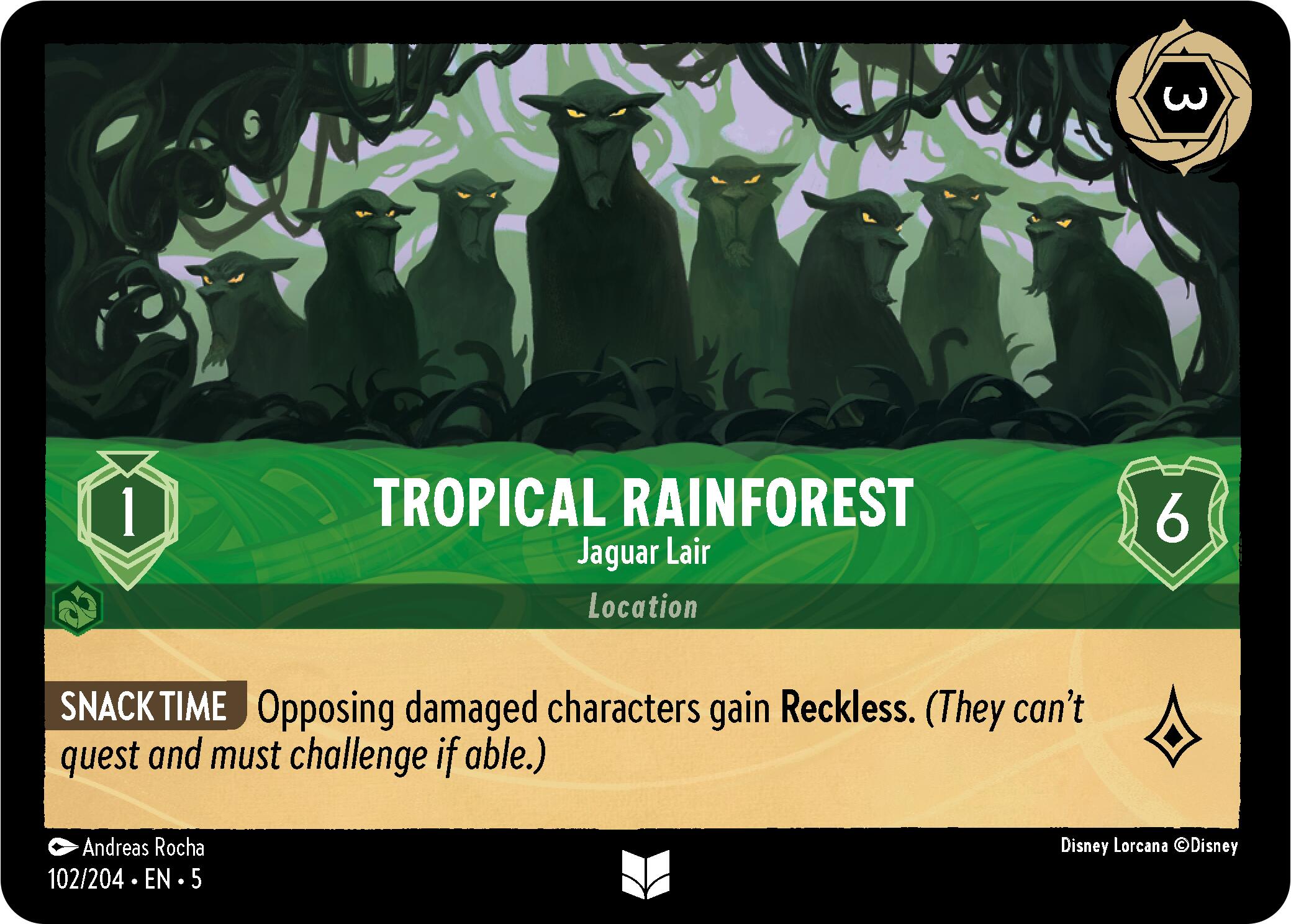Tropical Rainforest - Jaguar Lair (102/204) [Shimmering Skies] | Game Master's Emporium (The New GME)