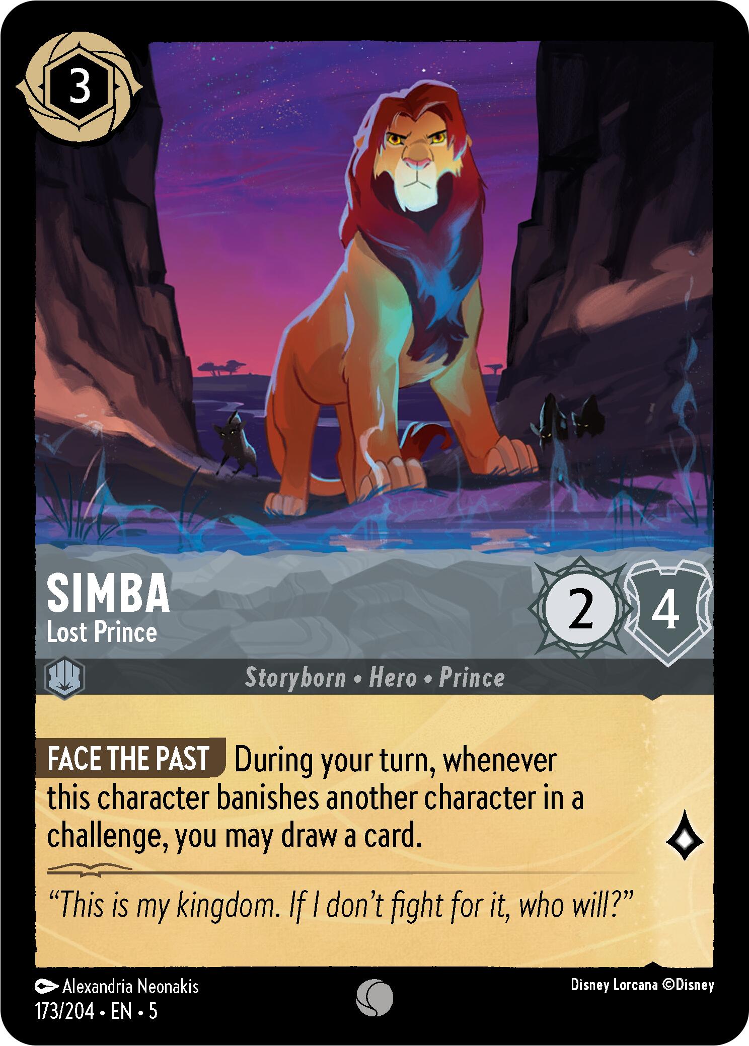Simba - Lost Prince (173/204) [Shimmering Skies] | Game Master's Emporium (The New GME)