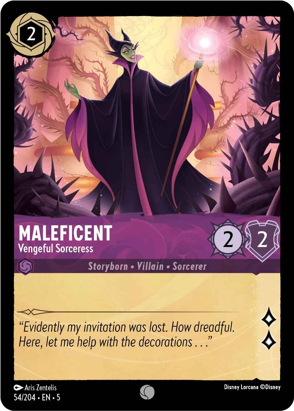 Maleficent - Vengeful Sorceress (54/204) [Shimmering Skies] | Game Master's Emporium (The New GME)