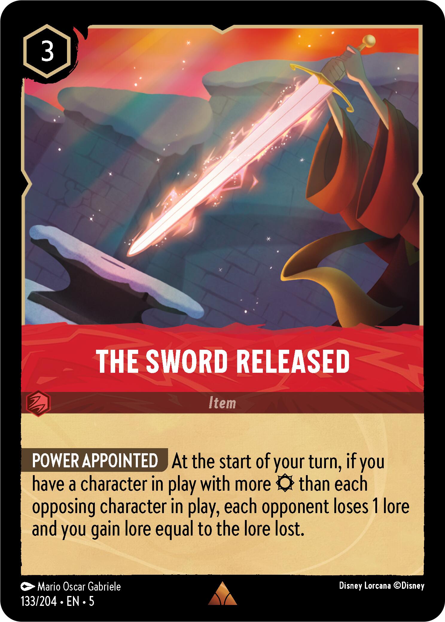 The Sword Released (133/204) [Shimmering Skies] | Game Master's Emporium (The New GME)